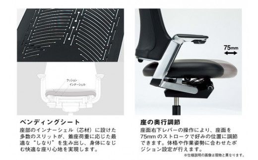 イトーキ レオニスチェア ブラック【LEONIS / 革張り・レザータイプ / ハイバック / ナイロンキャスター / ベースカラー・アルミダイキャストミラー仕上げ / 完成品 / 日本製】 KJ-215LMZ9T1F (KJ-215LM-Z9T1)【EI027W】