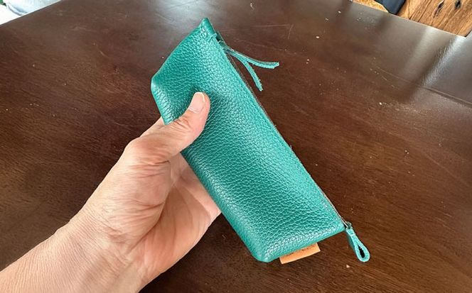 【職人手作り】イタリア産 アドリア牛革 ペンケース　（選べる15色）《築上町》【たけもとかばん】 革製品 レザー 牛革[ABAM060]