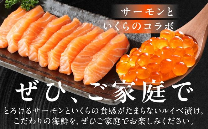 005A818 特製醤油タレ サーモンいくらのルイベ漬け 合計170g【小分け 85g×2P おつまみ 晩酌 お酒のあて ご飯のお供】