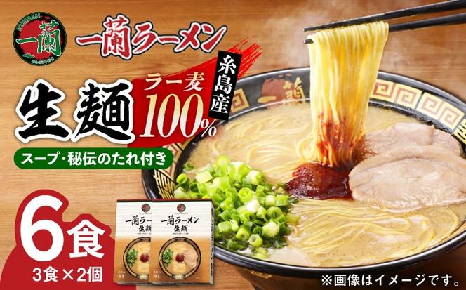 一蘭ラーメン生麺セット 3食×2個 糸島市 / 一蘭[AMB014]