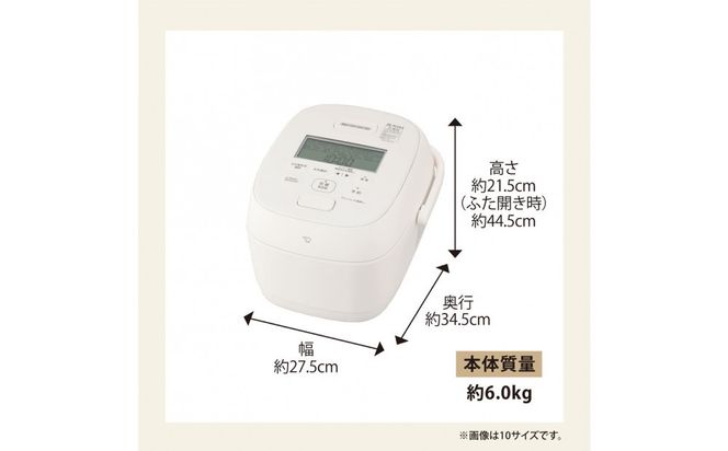 象印 圧力IH炊飯ジャー 5.5合炊き ( 炊飯器 ) 「 極め炊き 」 NWWD10-WA ホワイト 272183_AK194