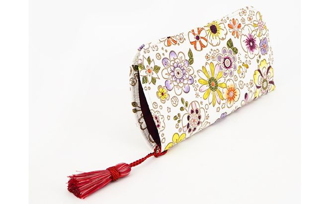 【文庫屋大関】メガネケース　みつばち【皮革工芸品】 ファッション小物 民芸品 