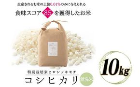 令和8年度　新米 特別栽培米 コシヒカリ ヒロシノキモチ 無洗米 10kg ブランド米 銘柄米 国産 米 お米 日本米 ギフト 贈り物 備蓄 防災 食品 陽咲玲 はるざれ F6T-1028