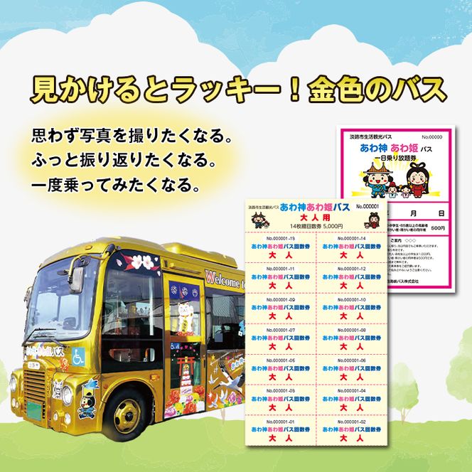 淡路市生活観光バス 大人回数券＋一日乗り放題券