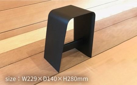 thin stool small （black） 糸島市 / 贈り物家具 みはたや [ADD024] スツール おしゃれ 椅子 チェア 低 座椅子 コンパクト