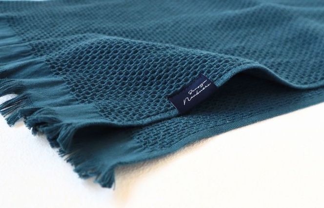 G1949 【速乾・軽量】牛乳パックからできたバスタオル2枚（マリンブルー）