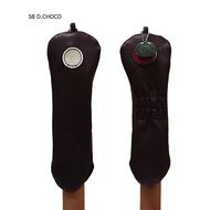 木の庄帆布 公式 ユーティリティヘッドカバー 国産レザー1枚仕立 UT KinoshoTRANSIT　K-KHG-W-UT01M-（C/#58 Dチョコ / ホワイト）　ゴルフ ヘッドカバー 国産 レザー