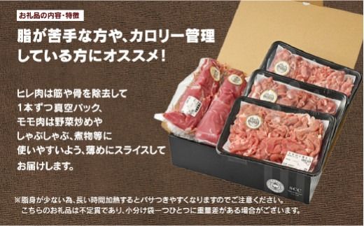 佐藤畜産の極選豚 ヘルシーセット（ヒレ肉とモモ肉）合計2.3kg ※離島への配送不可