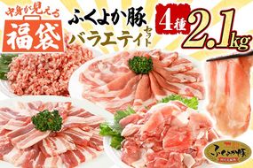 福袋 豚肉 しゃぶしゃぶ 焼肉 切り落とし【A】ふくよか豚 バラエティセット ロース バラ ミンチ 小分け ブタ肉 ぶた肉 冷凍 福岡県 福岡 九州 グルメ お取り寄せ