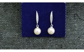 N-57伊勢志摩あこや本真珠ピアス・デザインフックSV製