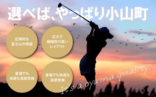 小山町内ゴルフプレー共通利用券 4000円券 × 1枚