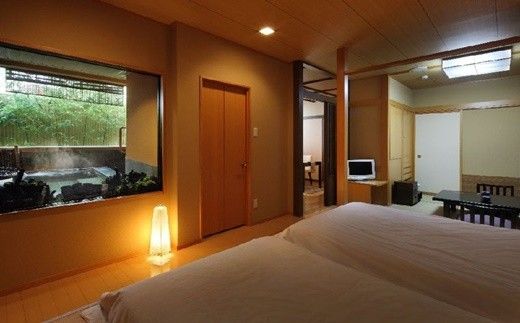 源泉露天風呂付き特別室　花巻温泉 割烹旅館 廣美亭ペア宿泊券「花霞（はながすみ）」 【544】