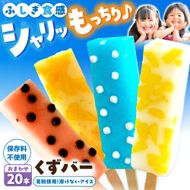【先行予約】溶けないアイス くずバー 葛バー おまかせ20本セット 〈2026年5月～発送〉/ アイス アイスバー 葛粉 店長おまかせ 柚子 ピーチ ラムネ スイカ 冷たいお菓子 おかし お楽しみ デザート【北代菓子店】 [BQBN004]