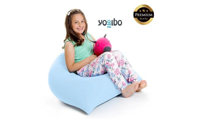 Yogibo Pyramid Premium（ヨギボー ピラミッド プレミアム）＜ペールブルー＞-[G777-21]
