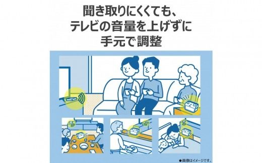AUREX テレビ用スピーカー（ワイヤレス）AX-WST21(W)