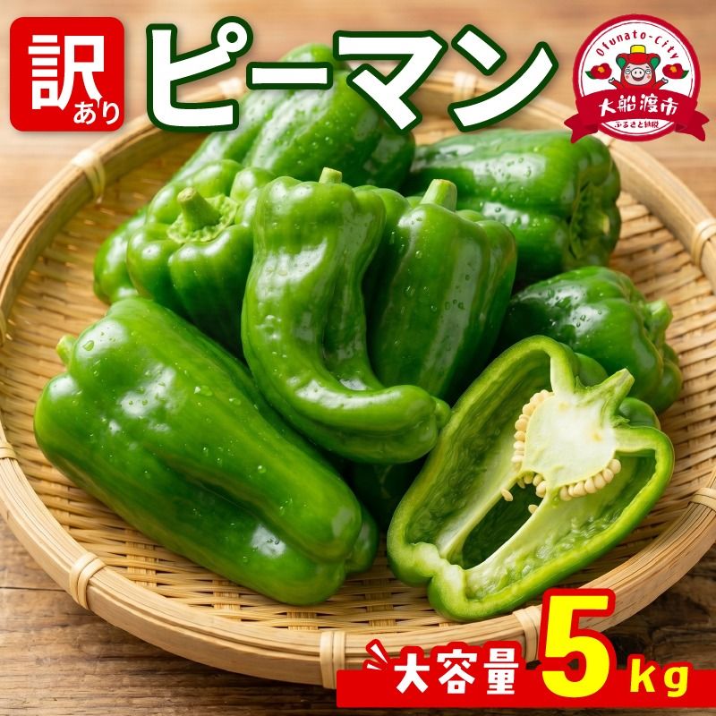 訳ありピーマン5kg [7-9月発送] 規格外 大容量 ピーマン 野菜 やさい 赤 緑 完熟 ぴーまん お裾分け 食品 旨味 ミネラル 栄養 自宅用 お試し ごはん 夕飯 おかず サラダ 被災 震災 火災 支援 大船渡 三陸 岩手県 国産