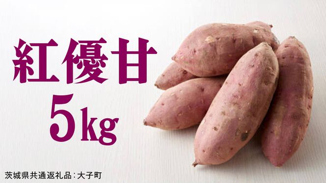 紅優甘 5kg 【 2026年12月上旬発送開始 】 ( 茨城県共通返礼品：大子町 ) さつまいも 焼き芋 熟成 高糖度 ねっとり 蜜芋 甘い スイートポテト 農家直送 産地直送 [FC201us]