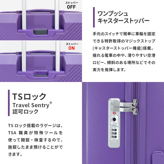 スーツケース 最短 7日以内配送 Brush 北海道 カラーパレットLTD2 95L LARGE_No.580347707 富良野 ラベンダー キャリーケース 旅 キャリー かばん バッグ 国産 日本製 北海道 赤平市