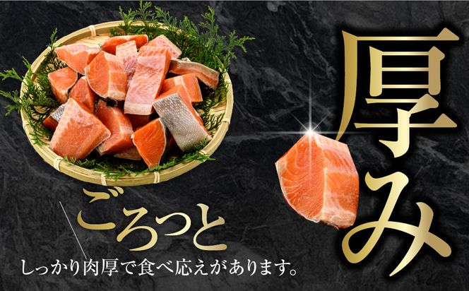 訳あり 紅鮭切落し 3.6kg  形 不揃い 小分け 北洋産 紅鮭 甘塩 甘塩仕立て 厚切り 脂のり 魚介類 アレンジ 焼き鮭  函館市 送料無料_HD272-003