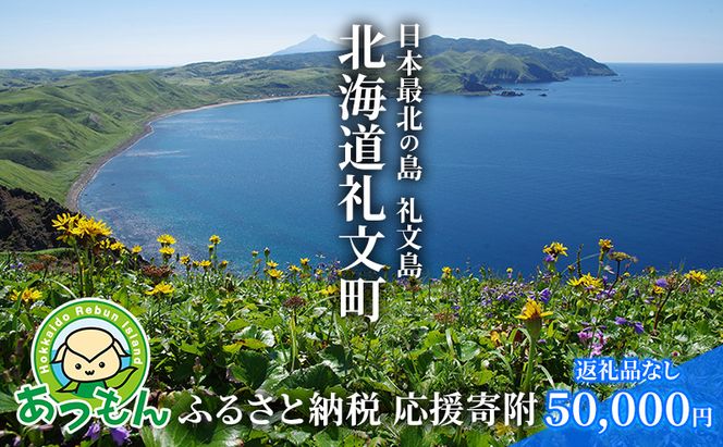 【返礼品なし】北海道 礼文町 ふるさと応援寄附金 50,000円コース ［北海道礼文町］【 寄附のみ 応援 支援 礼文島 地域貢献 自然保護 地方創生 まちづくり ふるさと納税 】