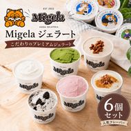 ジェラート Migelaの人気ジェラート6個食べ比べセット(1)【配送不可エリア:沖縄県,離島】 食べ比べ  Migela 袋井市
