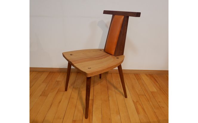 ダイニングチェア（本革キャメル） 372013_LL003VC02