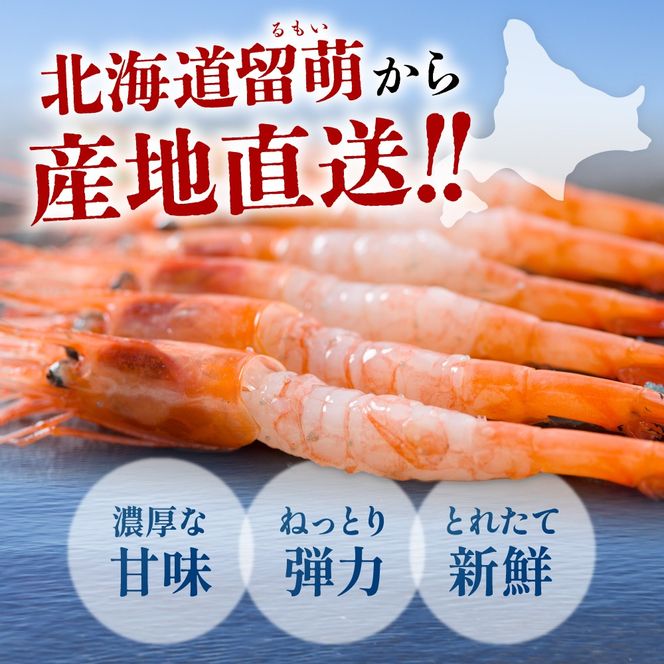 甘エビ 北海道 漁師採りたて 甘えび 400g×2箱 留萌産 あまえび 甘海老 海老 エビ 南蛮エビ つまみ おつまみ ご飯のお供 おかず 海鮮 海産物 海の幸 魚介 魚介類 刺身 お刺身 刺し身 さしみ 天ぷら 冷凍 留萌 