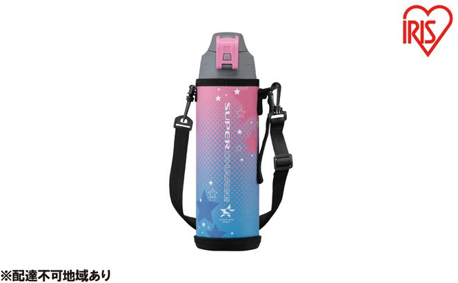 水筒 キッズ 1L 直飲み 真空断熱ダイレクトボトル DBR-1000 ピンク アイリスオーヤマ 1リットル 子供 マグボトル おしゃれ 軽量 保冷 運動会 部活 スポーツ