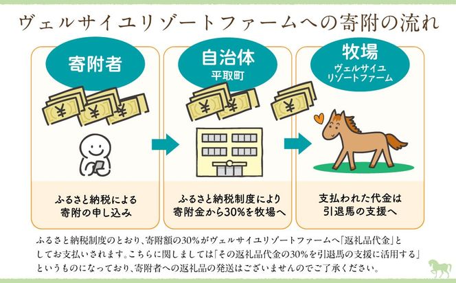 【千円コース 返礼品無し】より多くの引退馬の幸せな余生を願う　Yogiboヴェルサイユリゾートファーム BRTV024-01