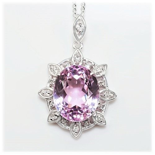 クンツァイト ペンダント 5.0ct Pt900（22090） (BR-105)