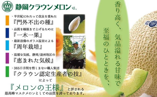 クラウンメロン（山等級）”極みメロン”　2玉入　ギフト箱入り 果物類 メロン青肉 フルーツ 