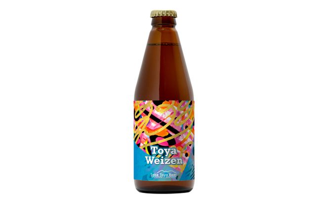 Lake Toya Beer クラフトビール Toya Weizen 4本セット（紙コースター2枚付）4カ月連続お届け お酒 晩酌 家飲み 宅飲み バーベキュー 南ドイツスタイル 苦みが少ない フルーティ 