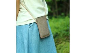 タンニン鞣し革でつくる スマートホンポーチ製作体験 (縫製体験）2人(２個）