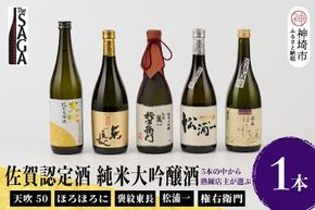 TheSAGA認定酒 純米大吟醸酒おまかせ1本  【佐賀県産 佐賀認定酒 店主 こだわり ギフト 贈答 プレゼント】(H072194)