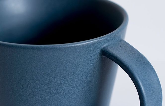 G2611 【スピード発送】マットマグカップ ペアセット マットネイビー/マットグレー【コップ 食器 食洗器 食洗機 電子レンジ ギフト 贈り物】