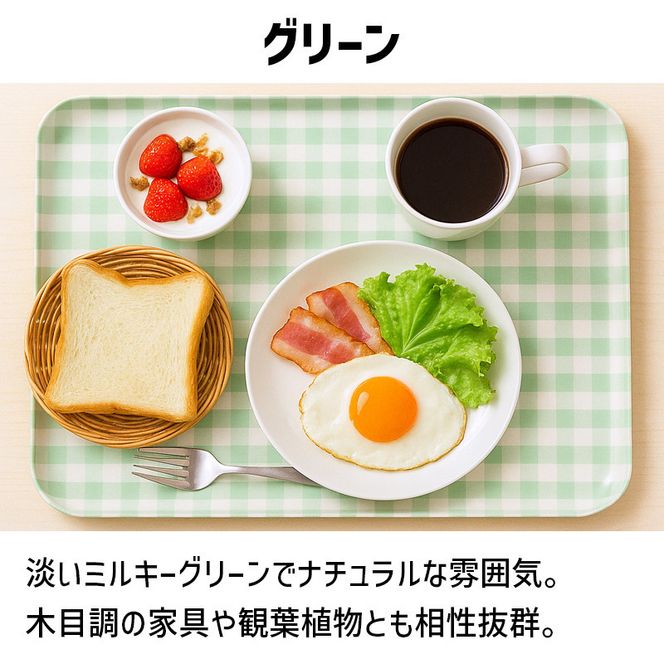 TATSU-CRAFT マグネットトレー M 33cm ミルキーチェック GR グリーン すべり止め付き ［Tk1096］ 303446_DA90823VC02