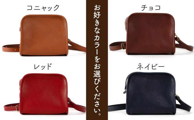 ラウンド ファスナー の ショルダー バッグ 《糸島》【LADIES&GENTLEMEN】 革製品 革鞄 カバン [ADK018] 柔らかくて使いやすい  休日を彩る可愛いショルダーバッグ