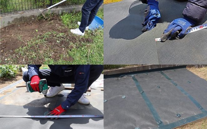 ポリエステル製 防草シート ブラック 1m×50m 430JP/BK 糸島市 / 株式会社NITTOSEKKO 除草 ガーデニング[ATQ003]