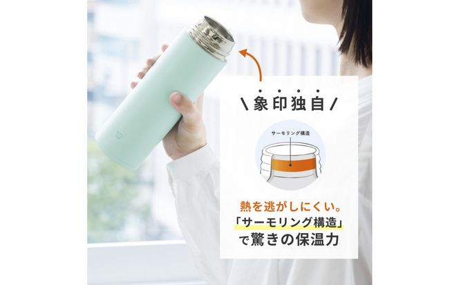 象印 ステンレスマグ「 TUFF 」 0.48L SUAB48 【 カラー：アクアグリーン 】 272183_AK171VC05