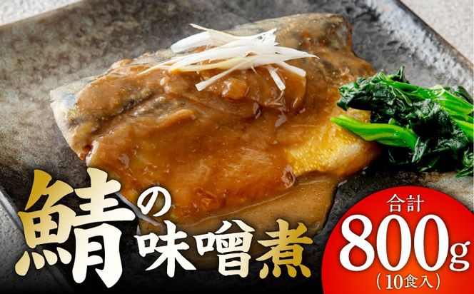 G5889 【先行予約】サバの味噌煮 10食 合計800g【2027年1月以降発送 鯖 さば サバ 味噌 煮物 惣菜 おかず 切り身 簡単調理 時短】