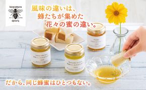 微かな風味の違いを楽しむ。川村養蜂場の利き蜂蜜セット（非加熱・無添加 天然100％おまかせ蜂蜜３種）│はちみつ 国産 食べ比べ お試し 朝食 はちみつ紅茶 はちみつレモン 贈り物 ギフト-[A19]