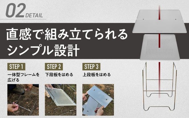 ZEN Camps Air-2 Table (シルバー) アウトドアテーブル キャンプテーブル 折りたたみ コンパクト おしゃれ 沖縄市 / 株式会社YOLO[BCAH005]