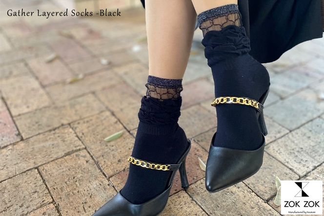 上質感を足にまとうラグジュアリーソックス ZOKZOK 3足セット (ブラック系) /// 靴下 くつした くつ下 ソックス 足元 ラグジュアリー 婦人 レディース 女性  セット 母の日 ファッション おしゃれ 日本製 奈良県 広陵町