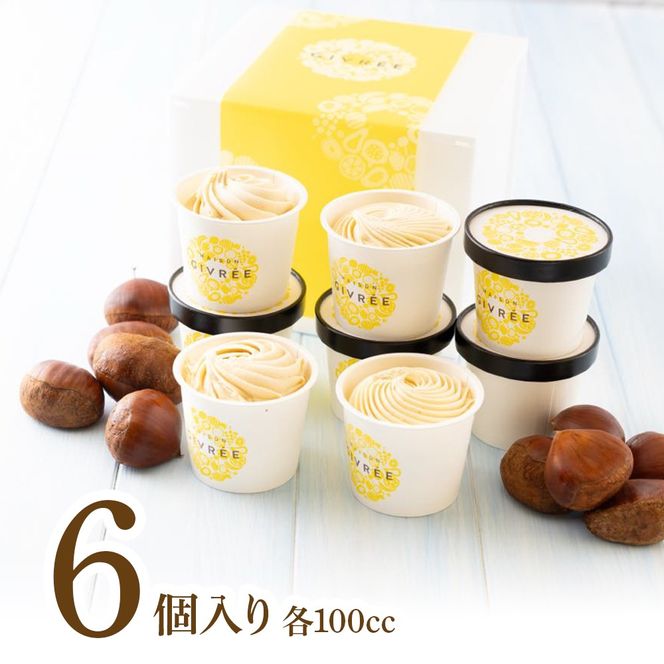 須木栗ジェラート（100cc×6個） 栗スイーツ 栗アイス 栗ジェラート ジェラート シャーべット アイス デザート スイーツ パティシエ 人気スイーツ 大人気スイーツ