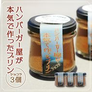 ハンバーガー屋が本気で作った プリン  ショコラ 3個セット