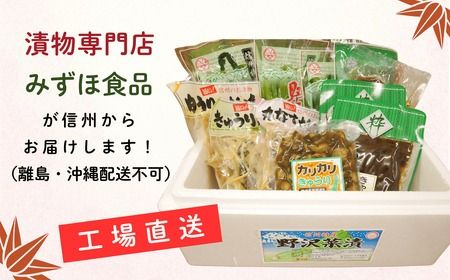 信州の味　野沢菜と漬物セット9種類11袋(Bl-002)