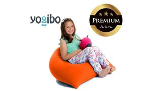 Yogibo Pyramid Premium（ヨギボー ピラミッド プレミアム）＜オレンジ＞【ビーズクッション ビーズ 座椅子 椅子 クッション ビーズソファー ビーズソファ 新生活 プレゼント インテリア 家具 ベッド ゲーム】-[G777-18]