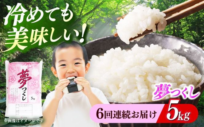 【全6回定期便】 【令和7年度産】福岡県産米 夢つくし 5kg 精米《築上町》【有限会社ファインリョーコク】[ABCO023]