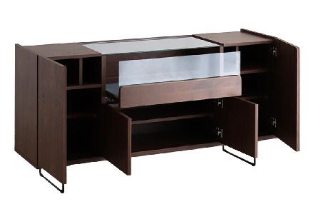 【東馬家具】アトリス SB 150 BR【コレクション ガラスケース キャビネット 木目 高級感 シンプル 和室 洋室 ショーケース 収納力 リビング 完成品 脚のみ取付】(H060623)