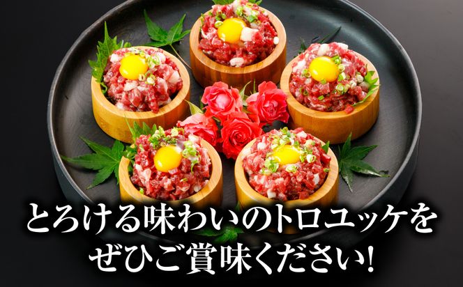 馬肉 トロユッケ 700g （50g×14パック） 馬肉 ユッケ ゆっけ トロ ヘルシー おつまみ 晩酌 丼 サラダ 冷凍 熊本県 八代市